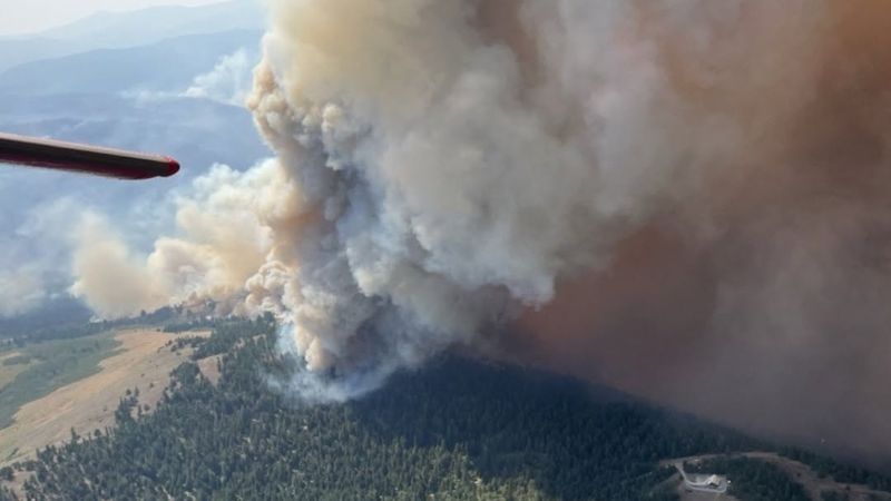 An image of a wildfire in Washington state in July 2026. (Washington State Department of Natural Resources)