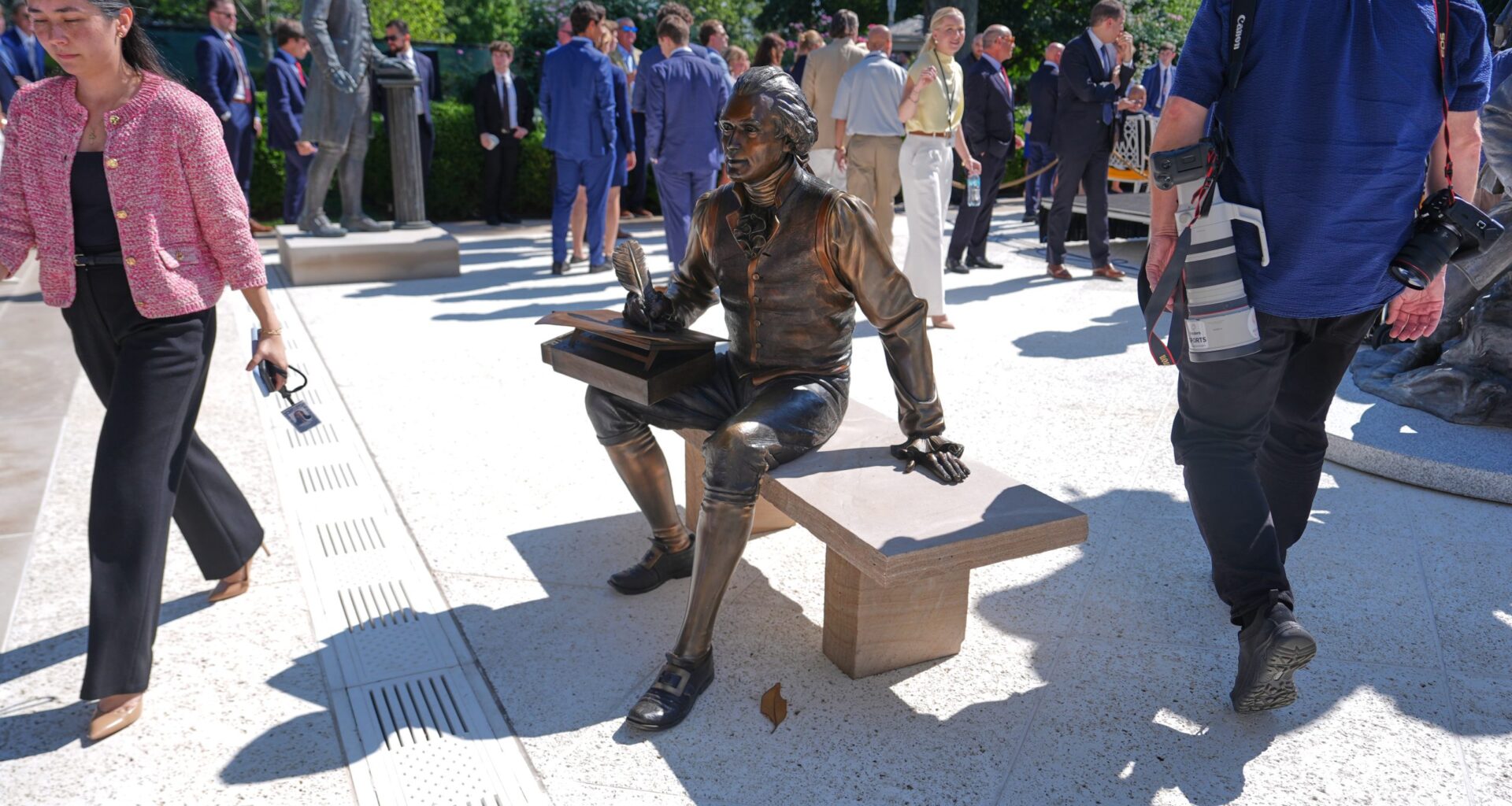 Loveland artist donates Thomas Jefferson statue to Trump’s Rose Garden remodel