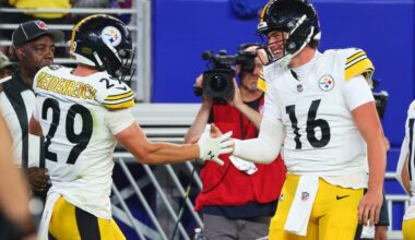 Steelers initial 53: Four QBs, Eli Heidenreich in; Joey Porter Jr. activated off PUP