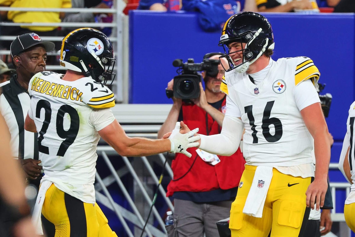 Steelers initial 53: Four QBs, Eli Heidenreich in; Joey Porter Jr. activated off PUP
