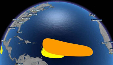 Tropics remain active as one of the two spots becomes less organized
