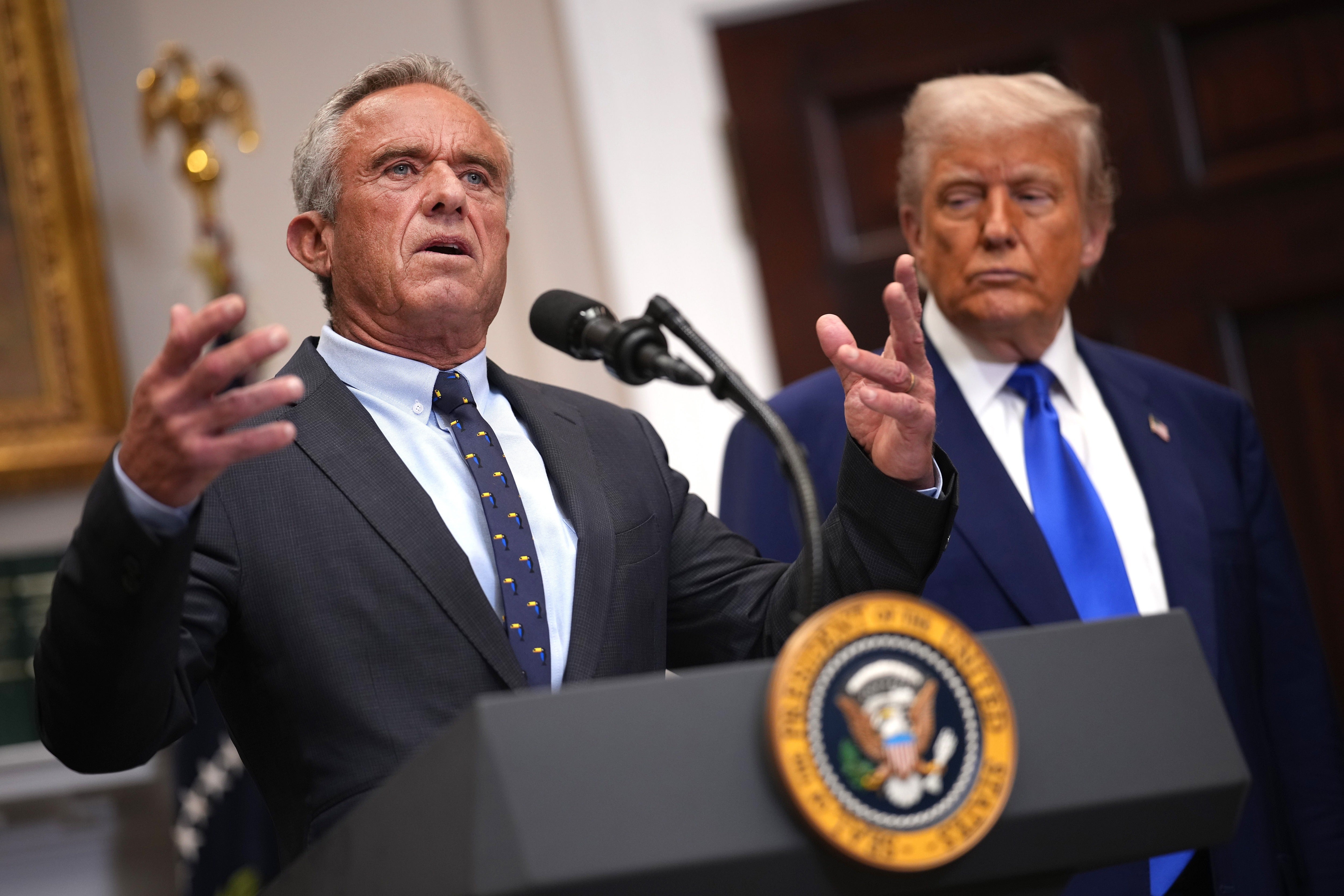 President Donald Trump and Health Secretary Robert F. Kennedy, Jr. have both made misleading comments that are skeptical of vaccines for children, including related to debunked ties between vaccines and autism