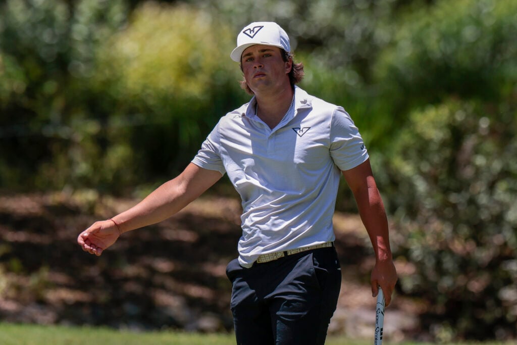Michael La Sasso of HyFlyers GC during day one of the LIV Golf Andalucia at Valderrama