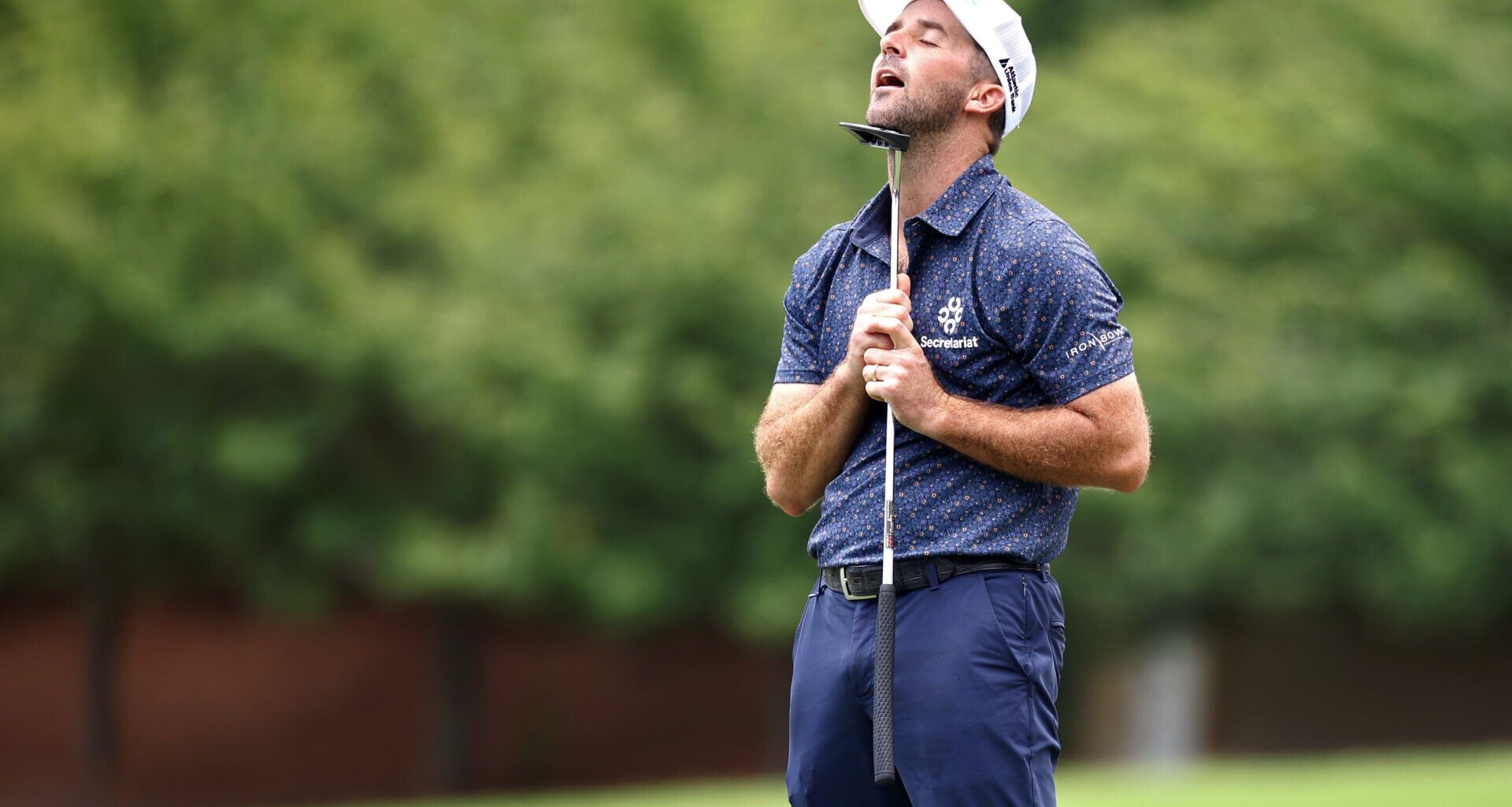 Denny McCarthy disagrees with journalist in awkward exchange after first round at the Wyndham Championship