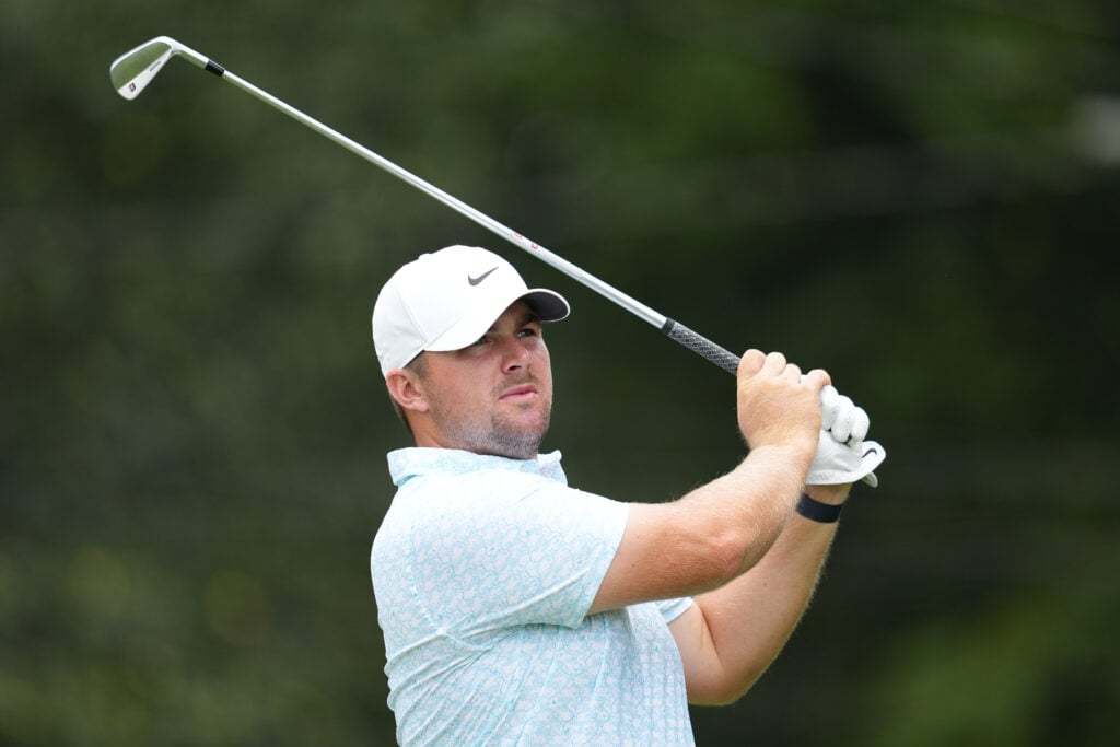 Chris Gotterup in action at the TOUR Championship