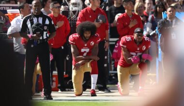Colin Kaepernick knelt quietly. Ten years later, everyone just performs