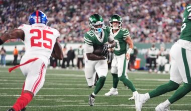 Jets' Chip Trayanum Transported to Hospital with Neck Injury After Hit vs. Giants