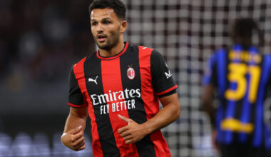 PERTH, AUSTRALIA - AUGUST 05: Goncalo Ramos of AC Milan looks on during the pre-season match between AC Milan and FC Internazionale at Optus Stadium on August 05, 2026 in Perth, Australia. (Photo by Paul Kane/Getty Images)