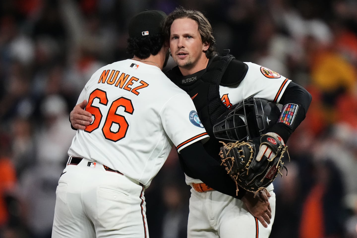 Adley Rutschman (right) will need to build a rapport with Red Sox pitchers, much like he did in Baltimore.