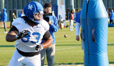 Running back CJ Baxter at Kentucky Spring Practice, via Crawford Ifland, KSR