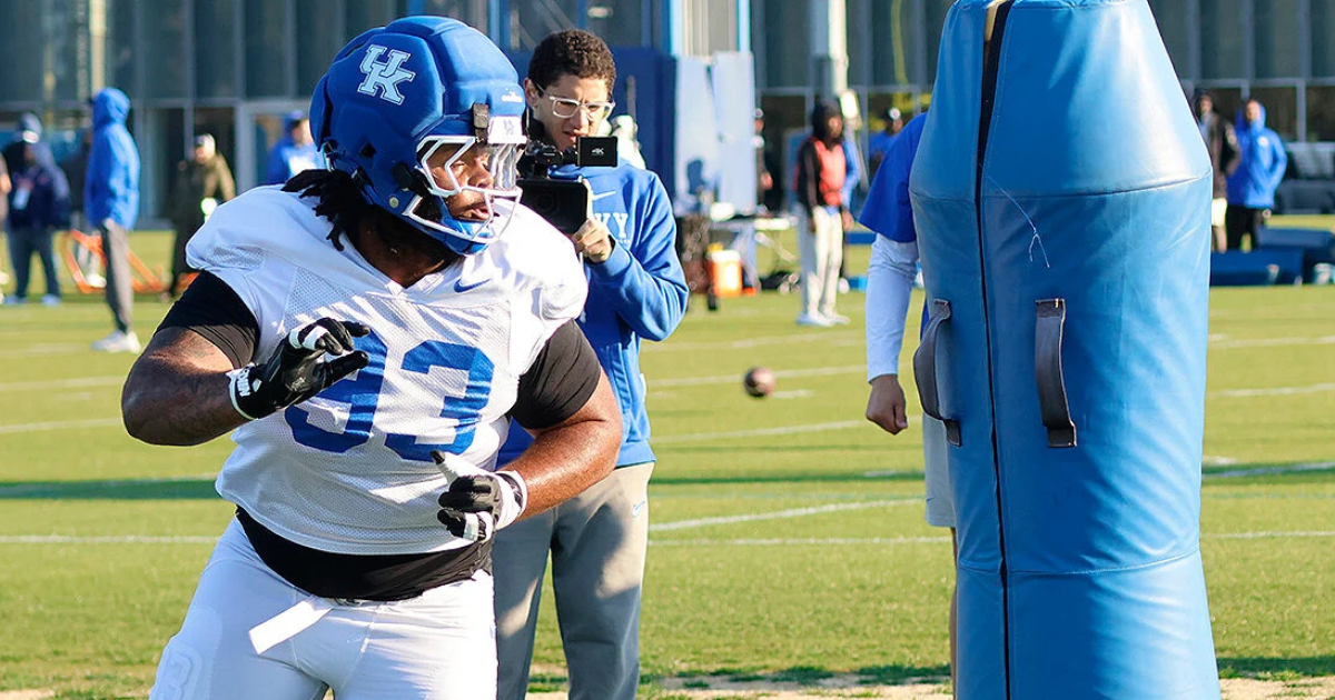 Running back CJ Baxter at Kentucky Spring Practice, via Crawford Ifland, KSR