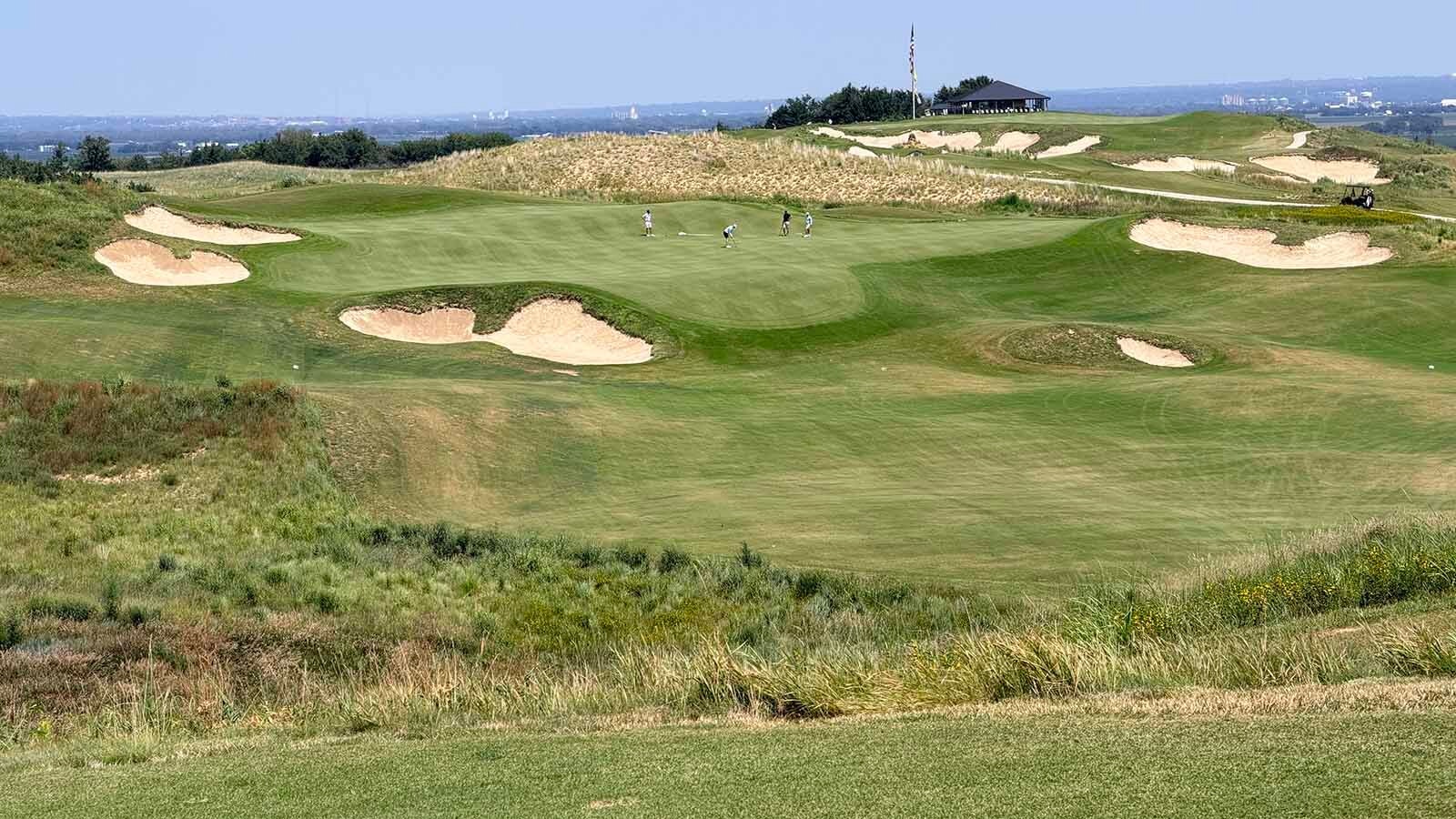 The fairways at Landmand Golf Club were as wide as football fields and the greens some of the largest in the world.
