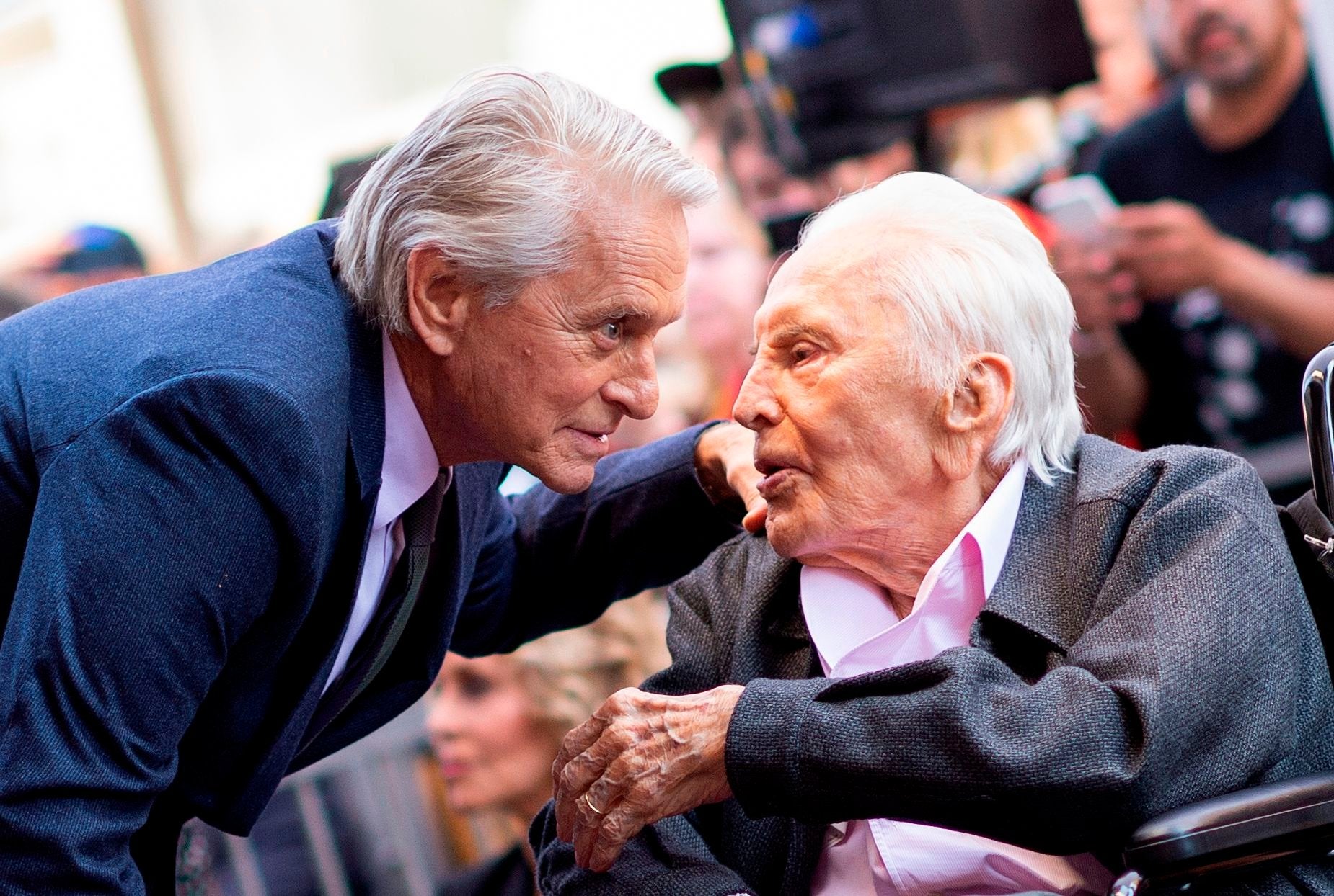Michael Douglas called his father a ‘wonderful father-in-law’ to his wife, Catherine Zeta-Jones