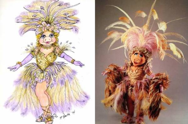 Polly Smith concept art for Miss Piggy in Muppet Treasure Island (1996)
