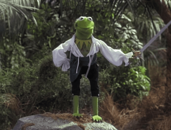 Kermit the Frog as Capt. Smollett in Muppet Treasure Island (1996)