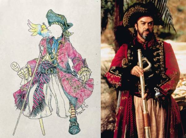 Polly Smith's concept art for Long John Silver in Muppet Treasure Island (1996)