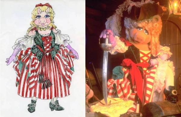 Polly Smith's concept rendering for Benjamina Gunn in Muppet Treasure Island (1996)