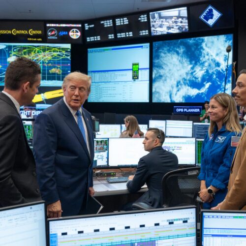 Listing image for first story in Most Read: Why it matters that President Trump just dialed into a NASA news conference