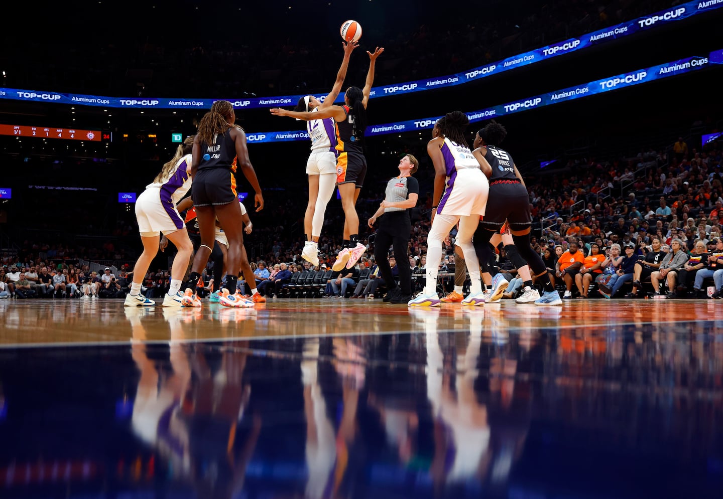 The WNBA's Connecticut Sun played their final game at TD Garden ahead of the franchise's move to Houston.