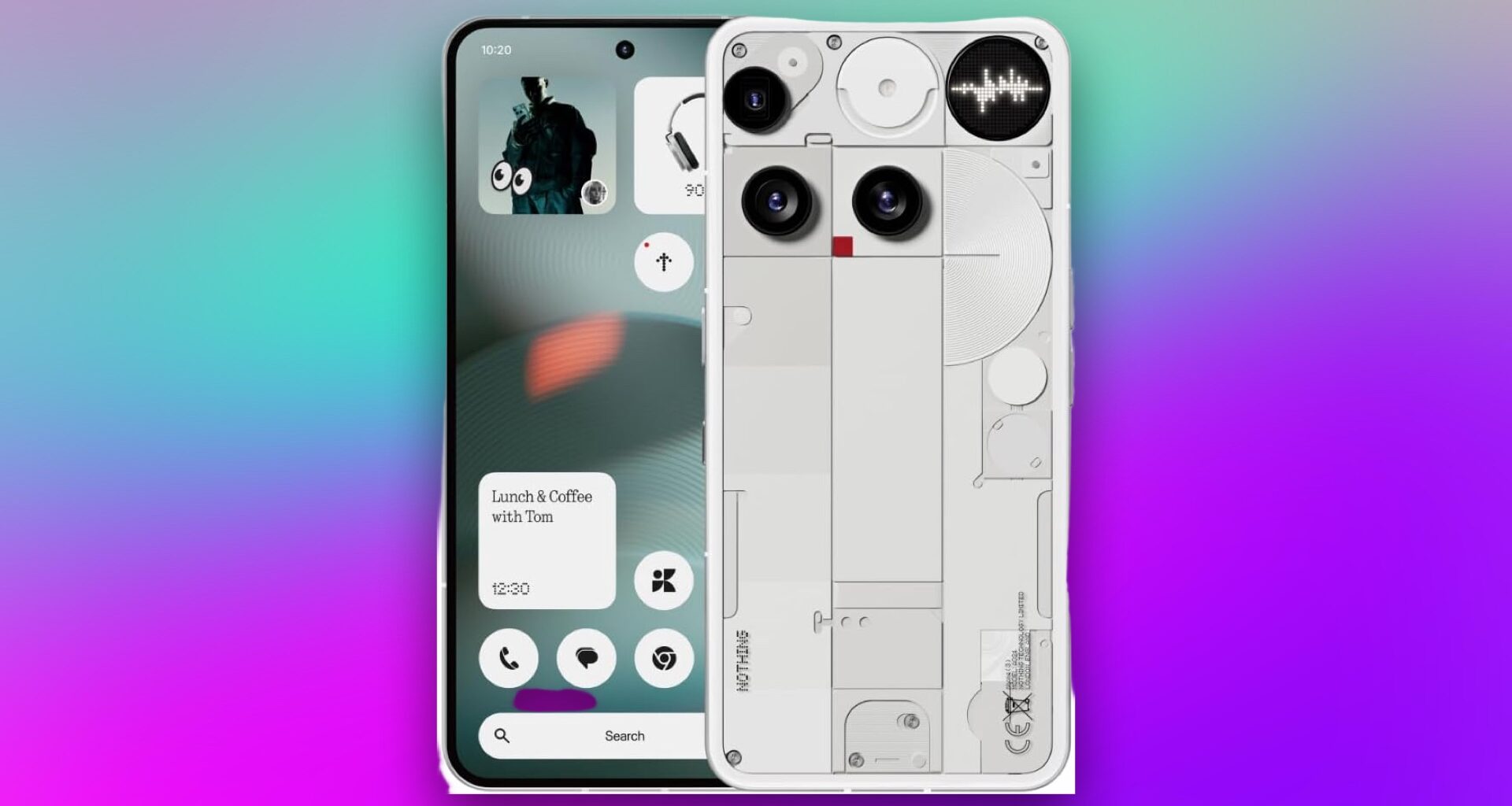 The back of the nothing phone