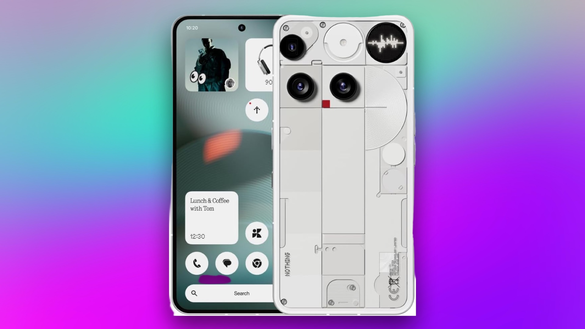 The back of the nothing phone