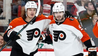 Were the Jamie Drysdale (right) and Trevor Zegras (left) contract extensions enough to give the Flyers passing offseason grades?