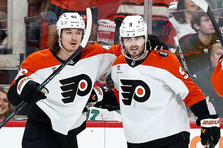 Were the Jamie Drysdale (right) and Trevor Zegras (left) contract extensions enough to give the Flyers passing offseason grades?