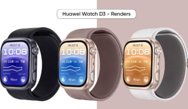 Huawei Watch D3 renders