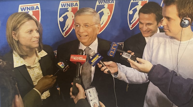 Val Ackerman returned to work after having daughter Sally and soon found herself named by NBA Commissioner David Stern to oversee the birth of the WNBA.