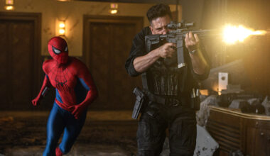 Spider-Man and The Punisher (Jon Bernthal) in Columbia Pictures Spider-Man: Brand New Day