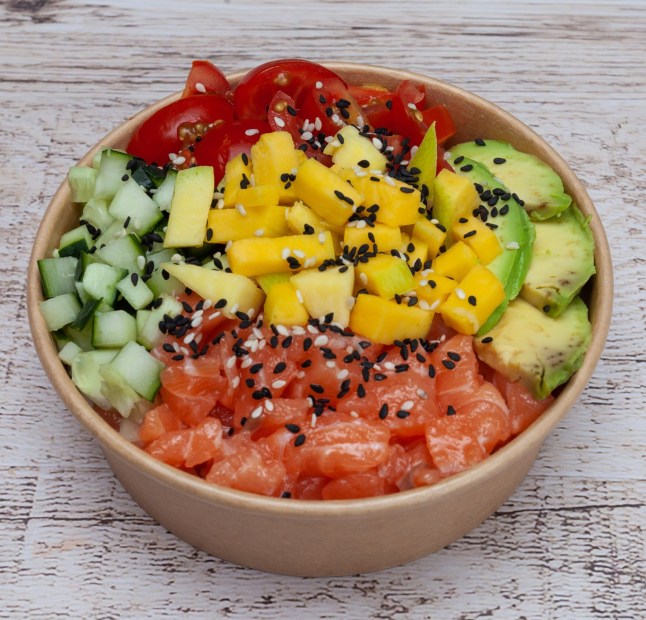 Salmon poke bowl