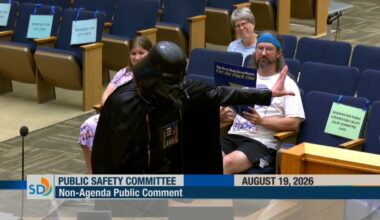 Man who lampooned Flock as Darth Vader in San Diego says more ‘tricks’ rolled up his sleeve – San Diego Union-Tribune