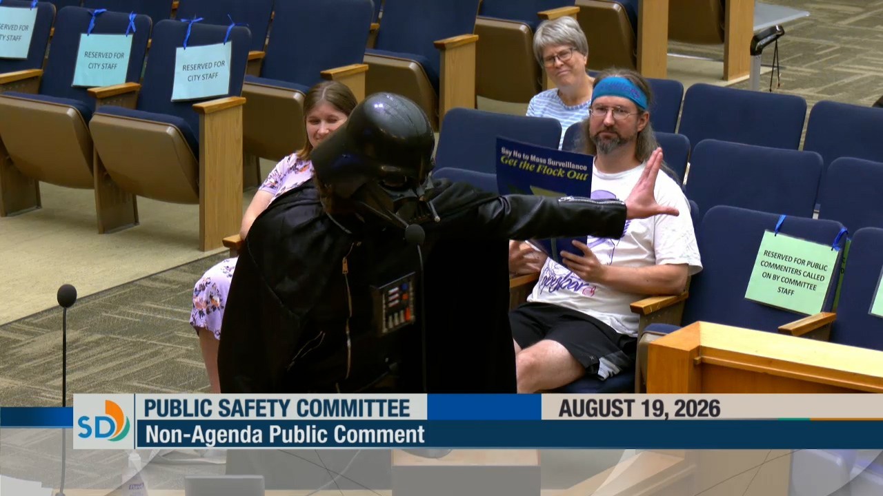 Man who lampooned Flock as Darth Vader in San Diego says more ‘tricks’ rolled up his sleeve – San Diego Union-Tribune