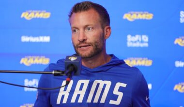 Rams' Sean McVay Jokes About NFL Players Returning to CFB Amid Dae'Quan Wright-LSU Buzz