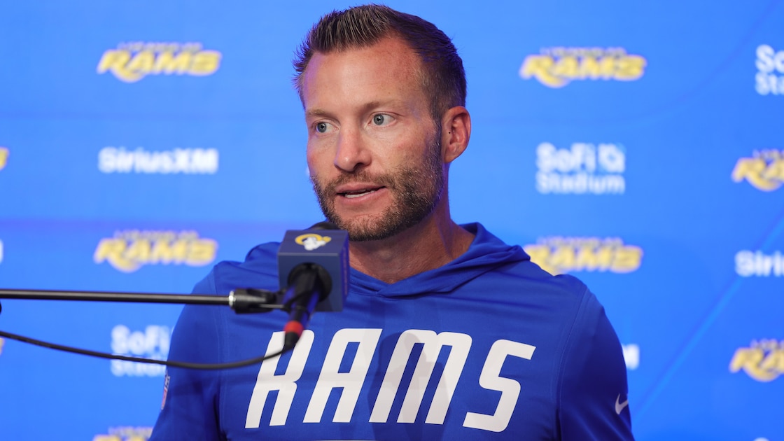 Rams' Sean McVay Jokes About NFL Players Returning to CFB Amid Dae'Quan Wright-LSU Buzz