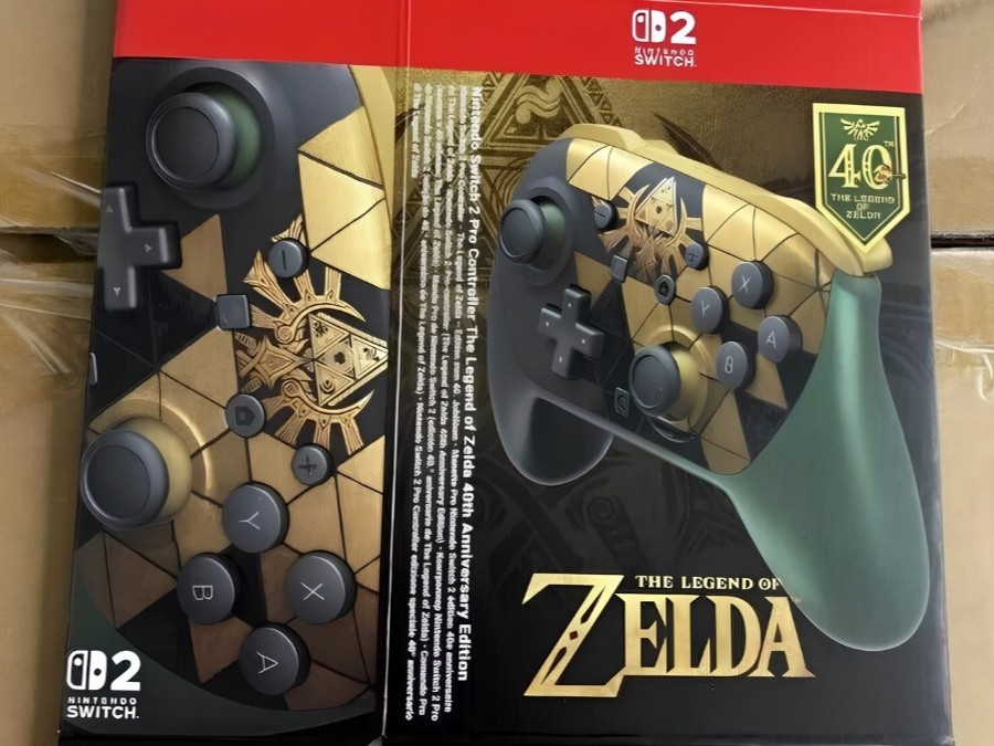 Zelda-themed Nintendo Switch 2 console and Pro Controller leaked