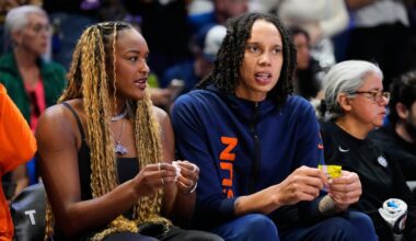 The Sun fell to 1-13 without leading scorer Brittney Griner (right). She missed her fourth straight game with a left knee injury.