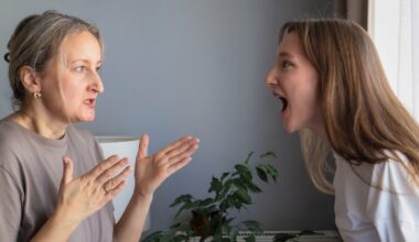 teenage girl yelling at her mom