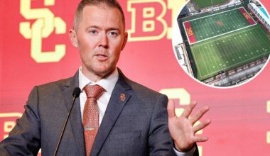 USC’s Lincoln Riley can’t help himself when it comes to new football digs