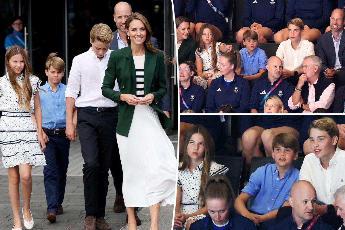 Prince William, Kate Middleton make rare outing with all 3 kids at Commonwealth Games
