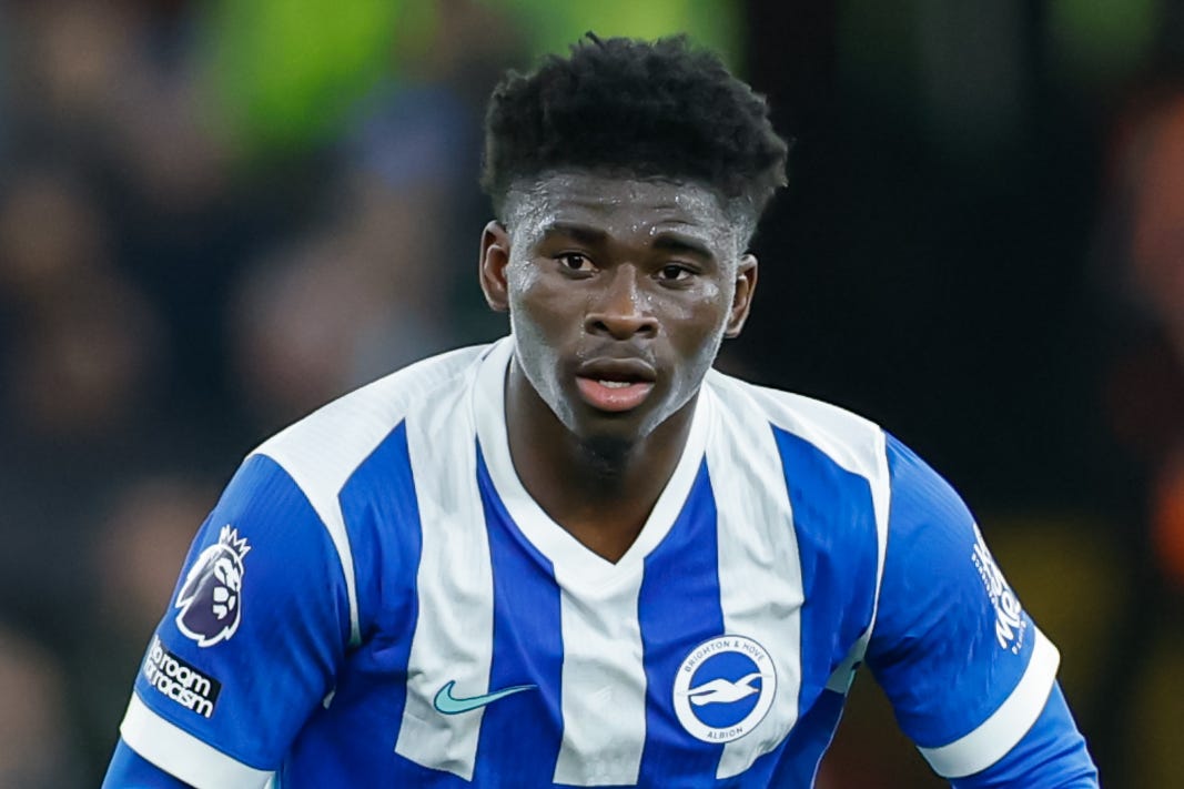 Carlos Baleba could finally be on the move to Old Trafford (Cody Froggatt/PA)