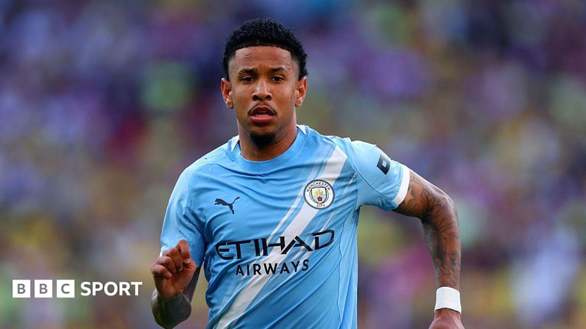 Savinho in action for Manchester City