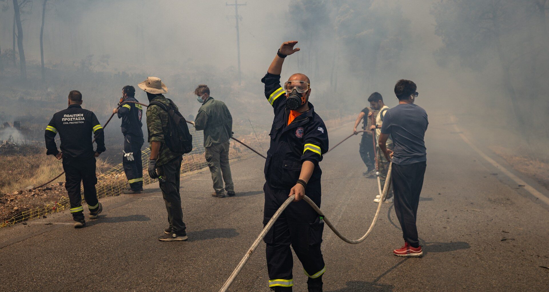Firefighting helicopters collide, killing two, as Greece battles wildfires | Weather News