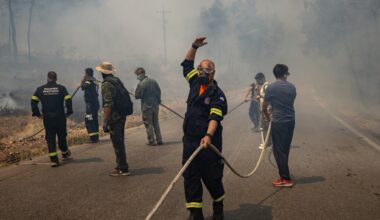 Firefighting helicopters collide, killing two, as Greece battles wildfires | Weather News