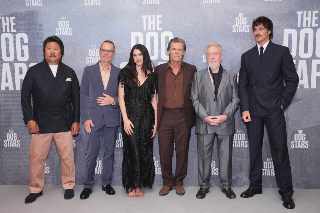 Benedict Wong, Guy Pierce, Margaret Qualley, Josh Brolin, Ridley Scott and Jacob Elordi, "The Dog Stars" World Premiere Red Carpet