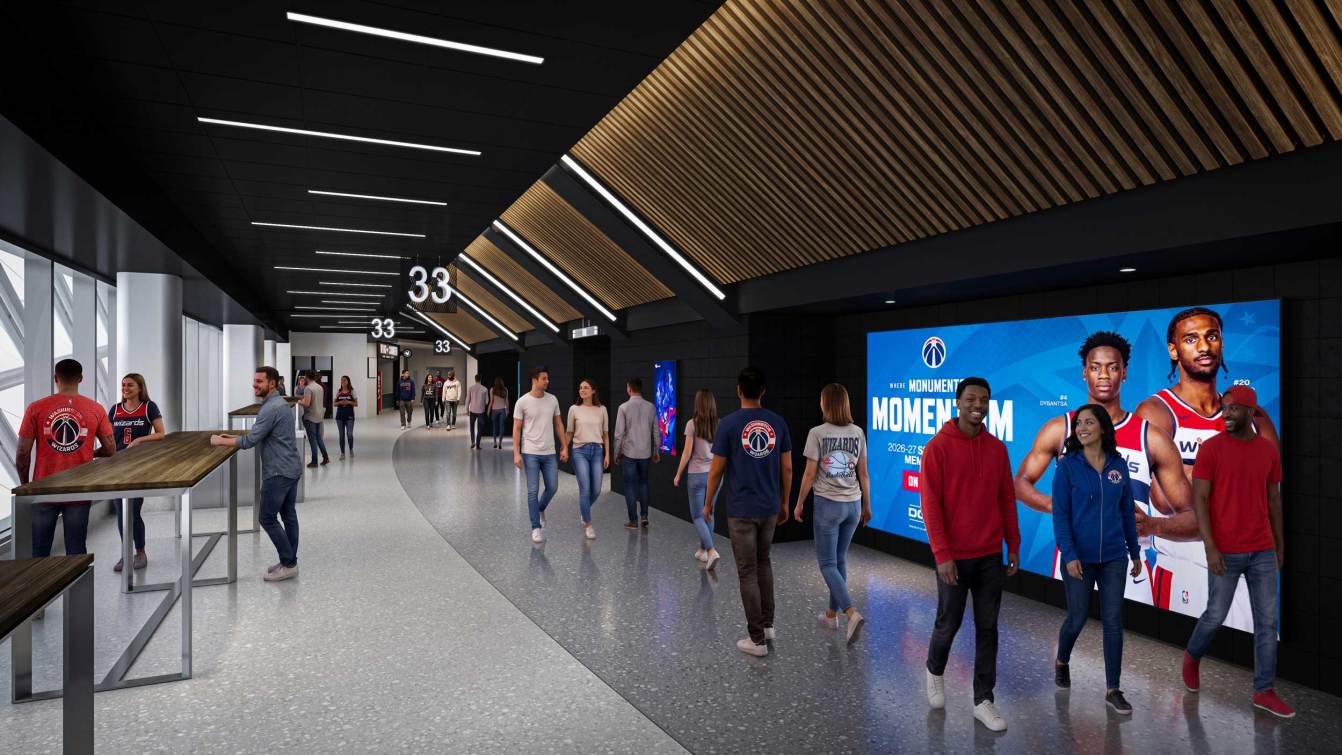 Capital One Arena concourse terrace