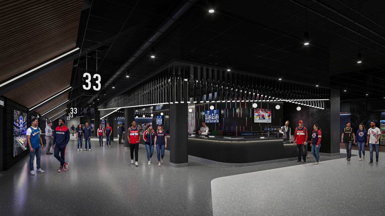 Capital One Arena feature bar