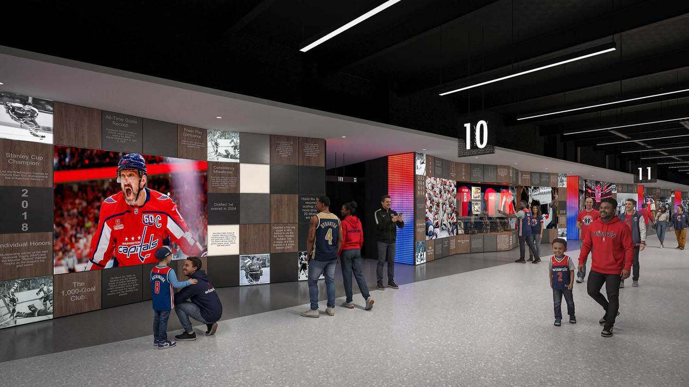 Capital One Arena North Memorabilia area