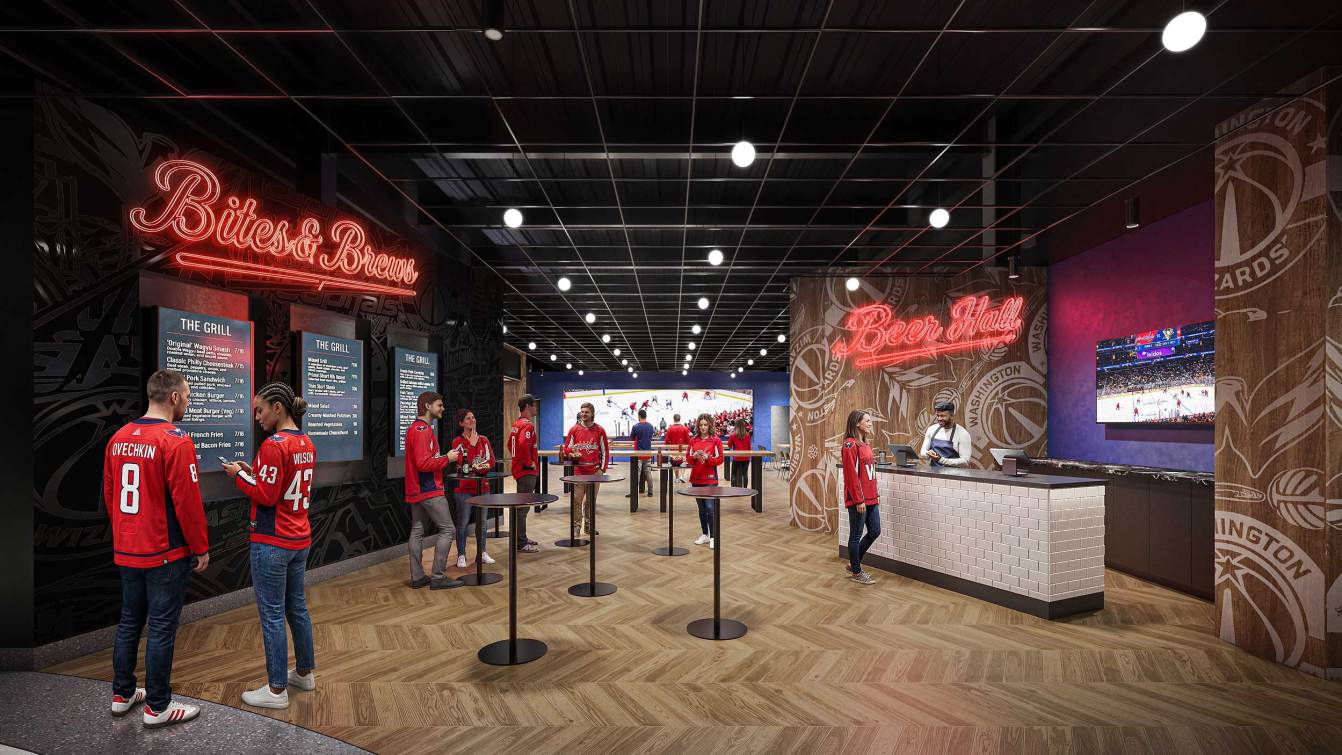Capital One Arena Terrace Level Beer Hall