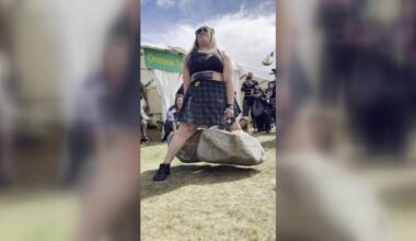 Berwick councilwoman makes history lifting 733-pound Dinnie stones in Scotland